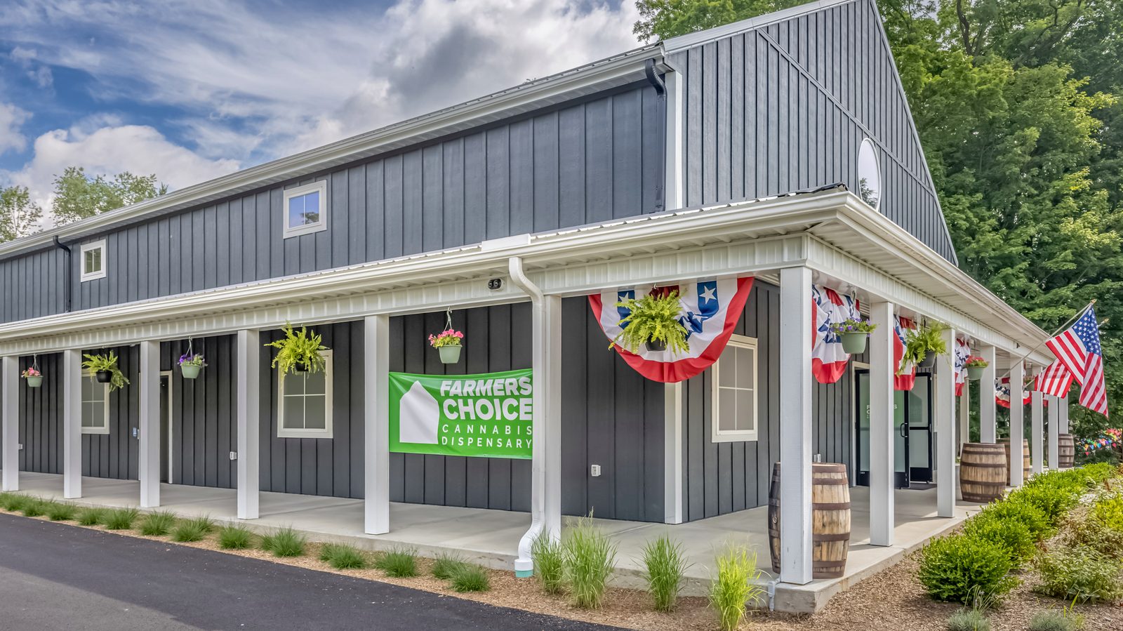 Farmers Choice New Paltz dispensary at 1 Old Route 299, New Paltz